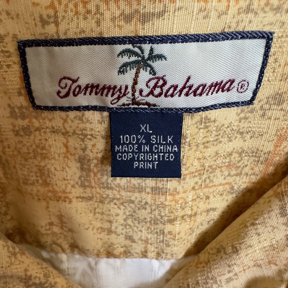 Tommy Bahama Relax Men's XLarge Silk Floral Short Sleeve Camp Shirt - Picture 5 of 5